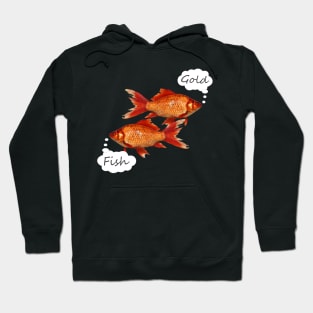 Gold Fish Swimming Hoodie